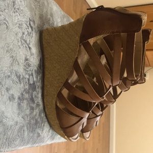 Strappy wedges